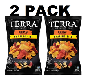 TERRA Sea Salt Original Vegetable Snack Chips, Sharing Size, 8.2 oz 2 PACK