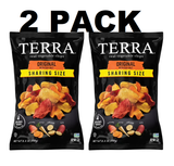 TERRA Sea Salt Original Vegetable Snack Chips, Sharing Size, 8.2 oz 2 PACK