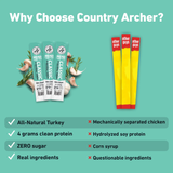 2 Pack Country Archer Classic Turkey Mini Sticks 0.5oz 16 Count Bag each 32 total sticks