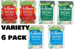 6 Pack Variety Fullgreen - Riced (Pack of 6) 6.7 oz each